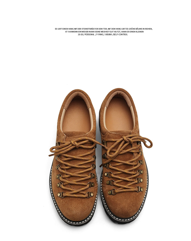 FANGSANHUO Casual Retro Platform Heightening Derby Shoes