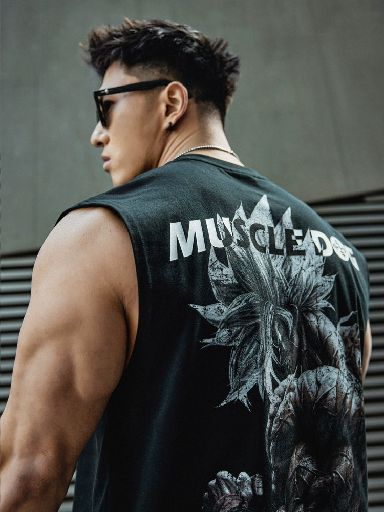 Muscle Dog Loose Vest Casual Sports Vest