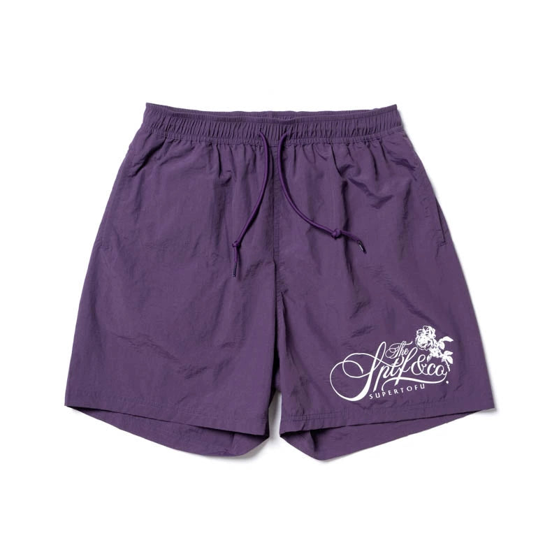 SUPERTOFU Retro Rose-shaped Sports Shorts