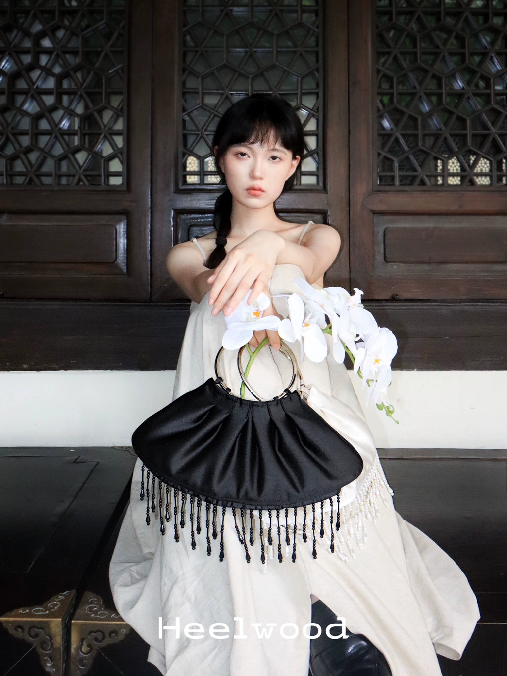 Heelwood New Chinese Tassel Portable Cloud Bag