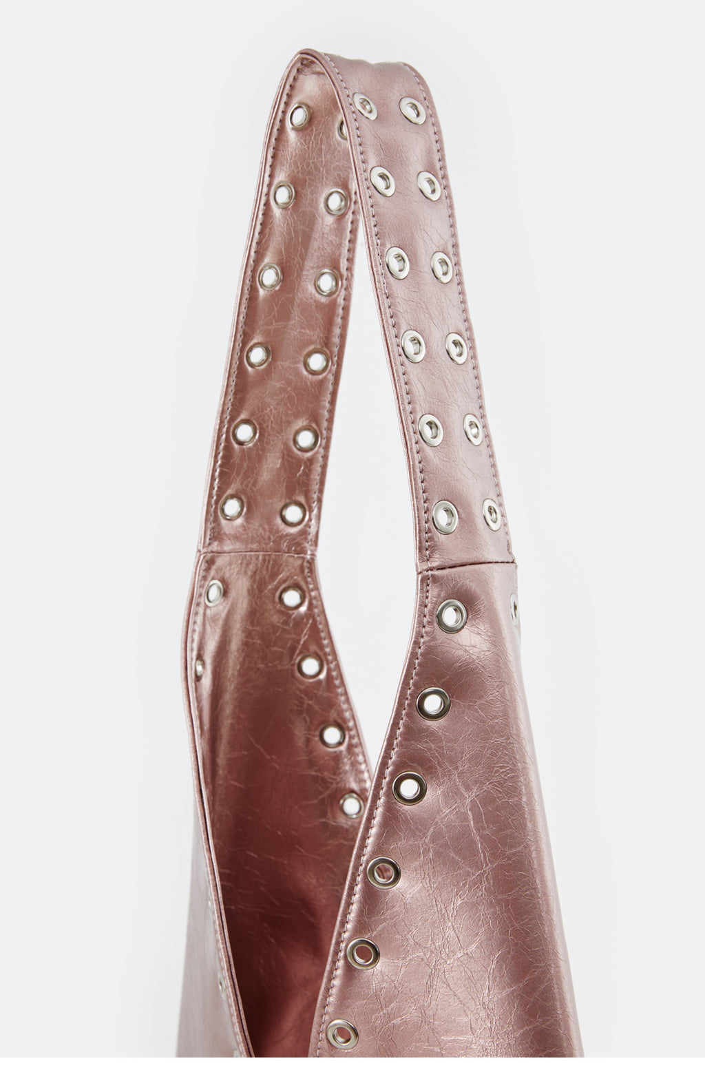 DirtySix Cow Split Leather trotro triangle vaporwave punk bag