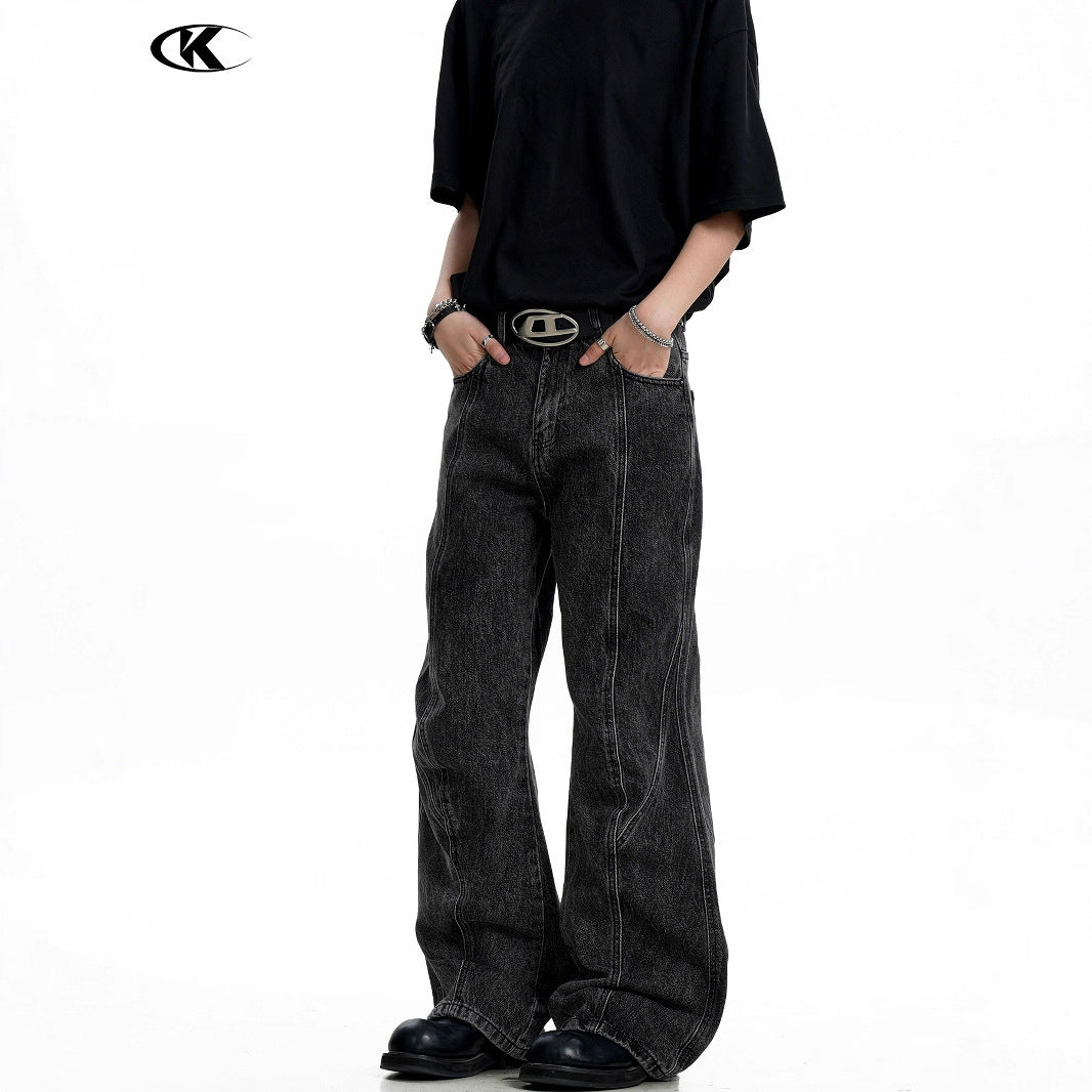 11KN Vintage Micro Straight Loose Jeans