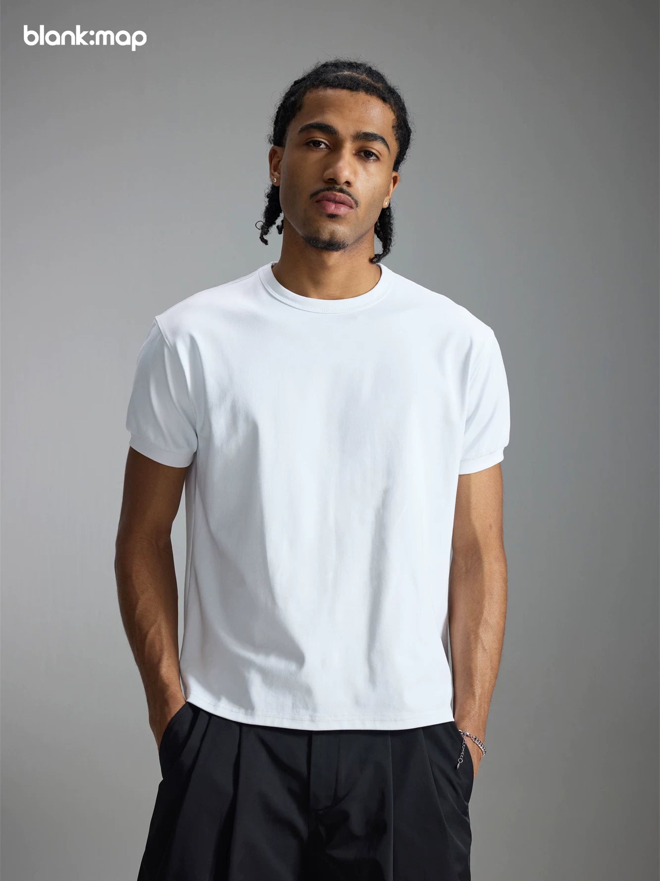 Blank Map Slim Casual Sports Tee