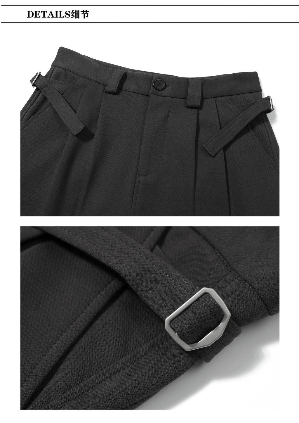 TZ Killer Crop Versatile Loose Pleated Scimitar Pants