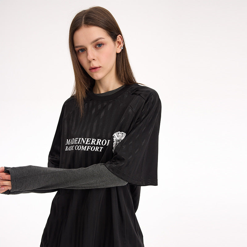 UNF striped retro jersey Tee