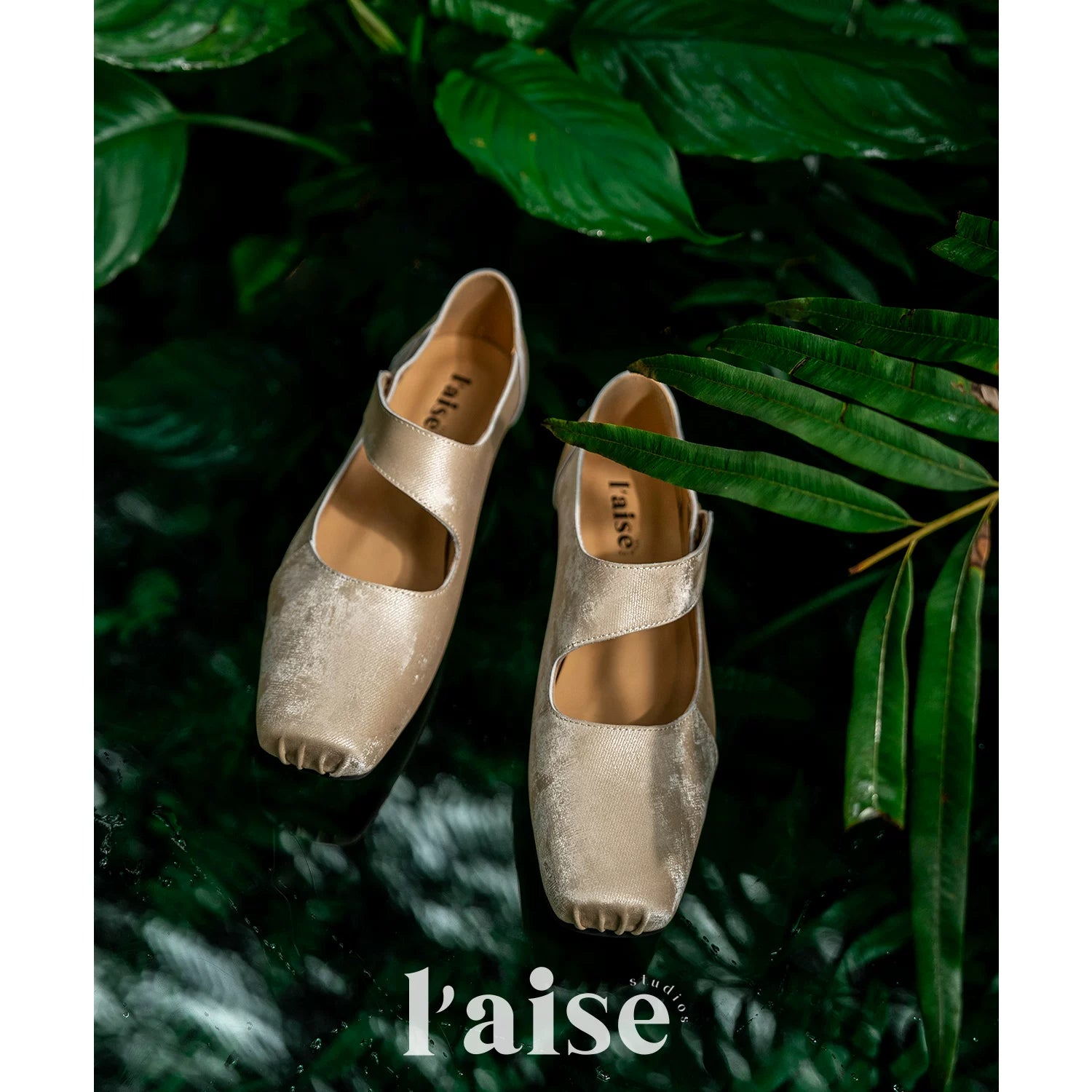L'aise Versatile Square Head Thick Heel One-pedal Single Shoes