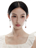 NO SOLUTION Light Luxury Temperament Medium and Long Earrings