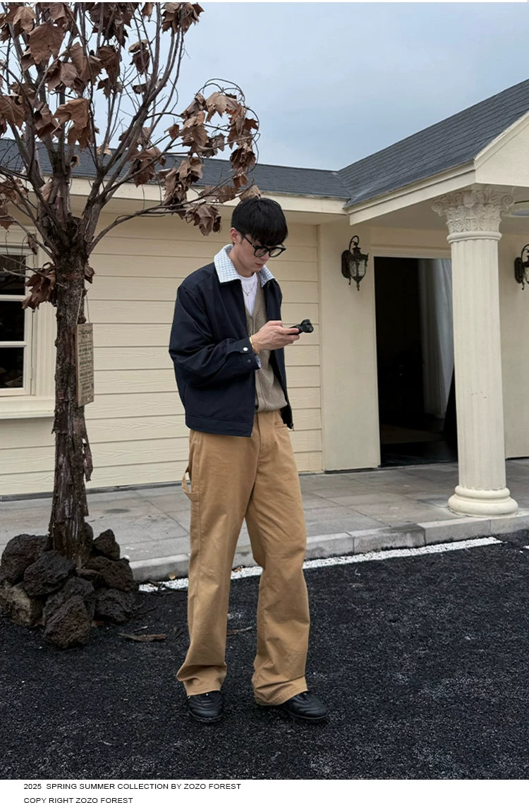 ZOZOFOREST Pearl Sail Bamboo Cloth Casual Logging Legal Pants