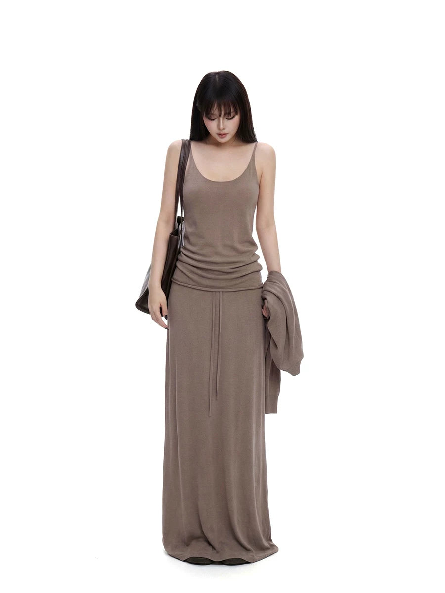 WITHMIN Retro Versatile Straight Dress