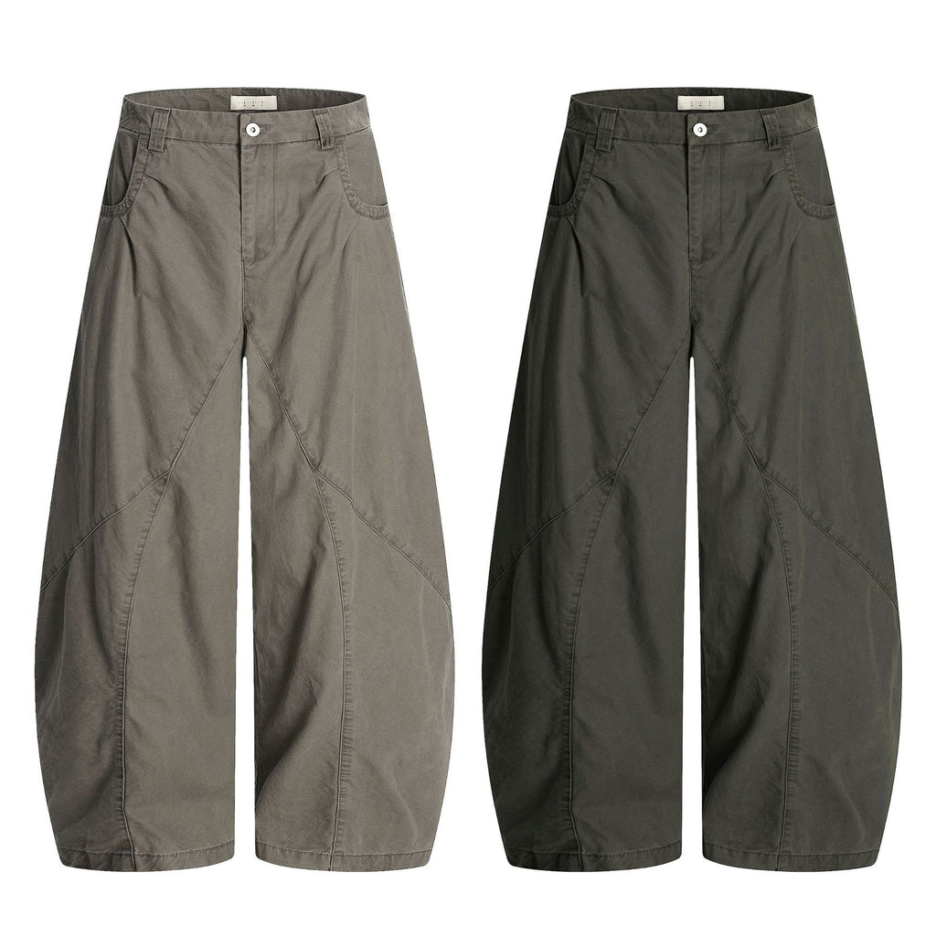 11KN Retro Scimitar Wide-leg Cargo Pants