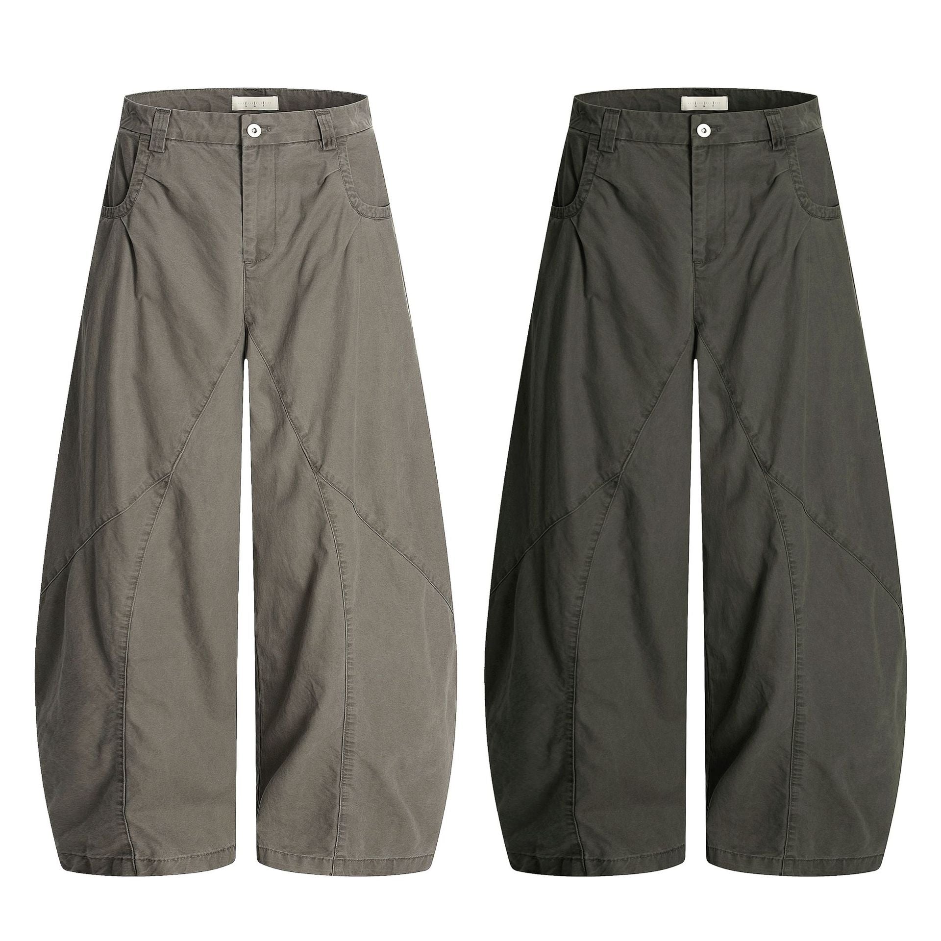 11KN Retro Scimitar Wide-leg Cargo Pants