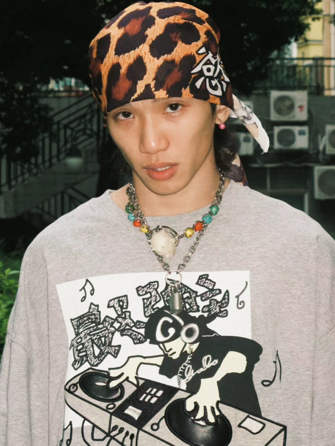 GameOne "Rockgerty" Leopard Retro Street Hip Hop Headscarf