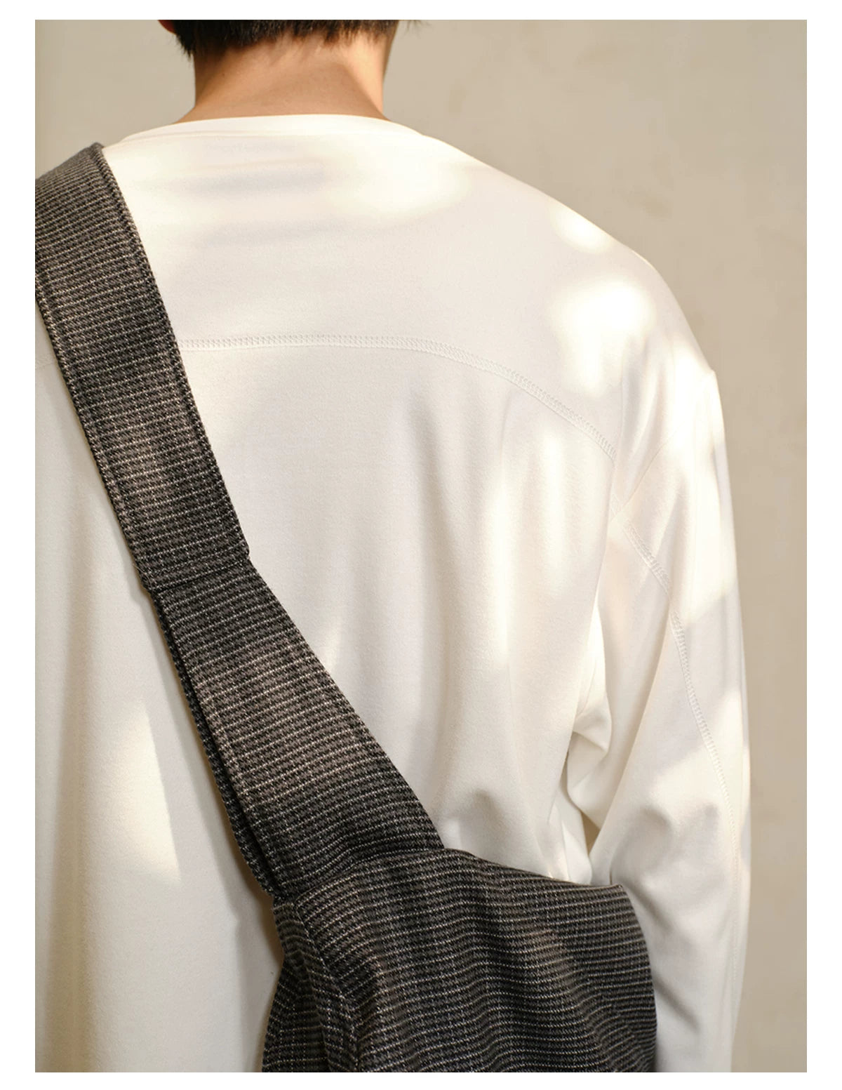 JCAESAR Plaid Large Shoulder Strap Oblique Span Bag