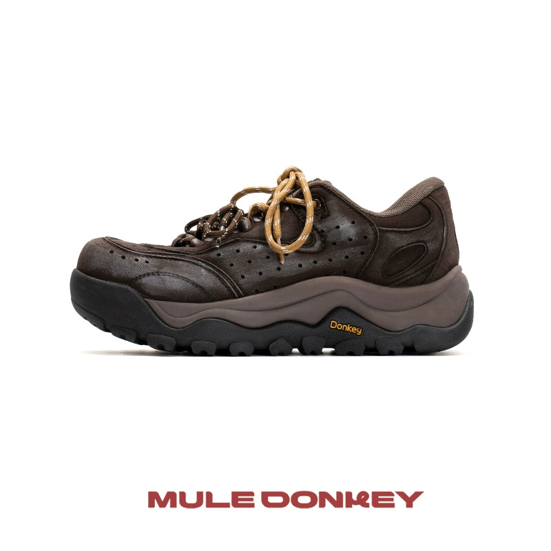 Donkey Makes Old Contrasting Color Breathable Casual Sneakers