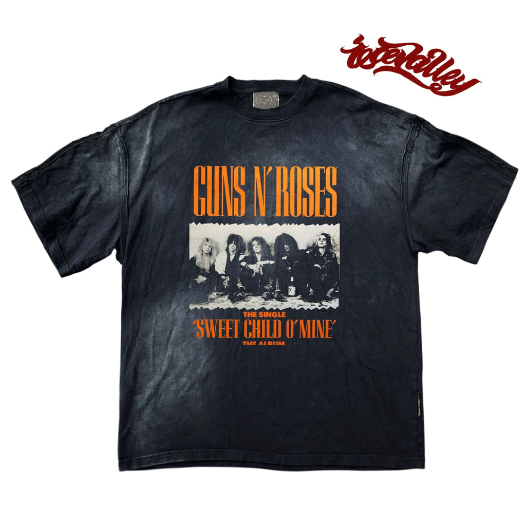 Wang Youbing Studio! GUN N ROSES 260g 100% Cotton Tee
