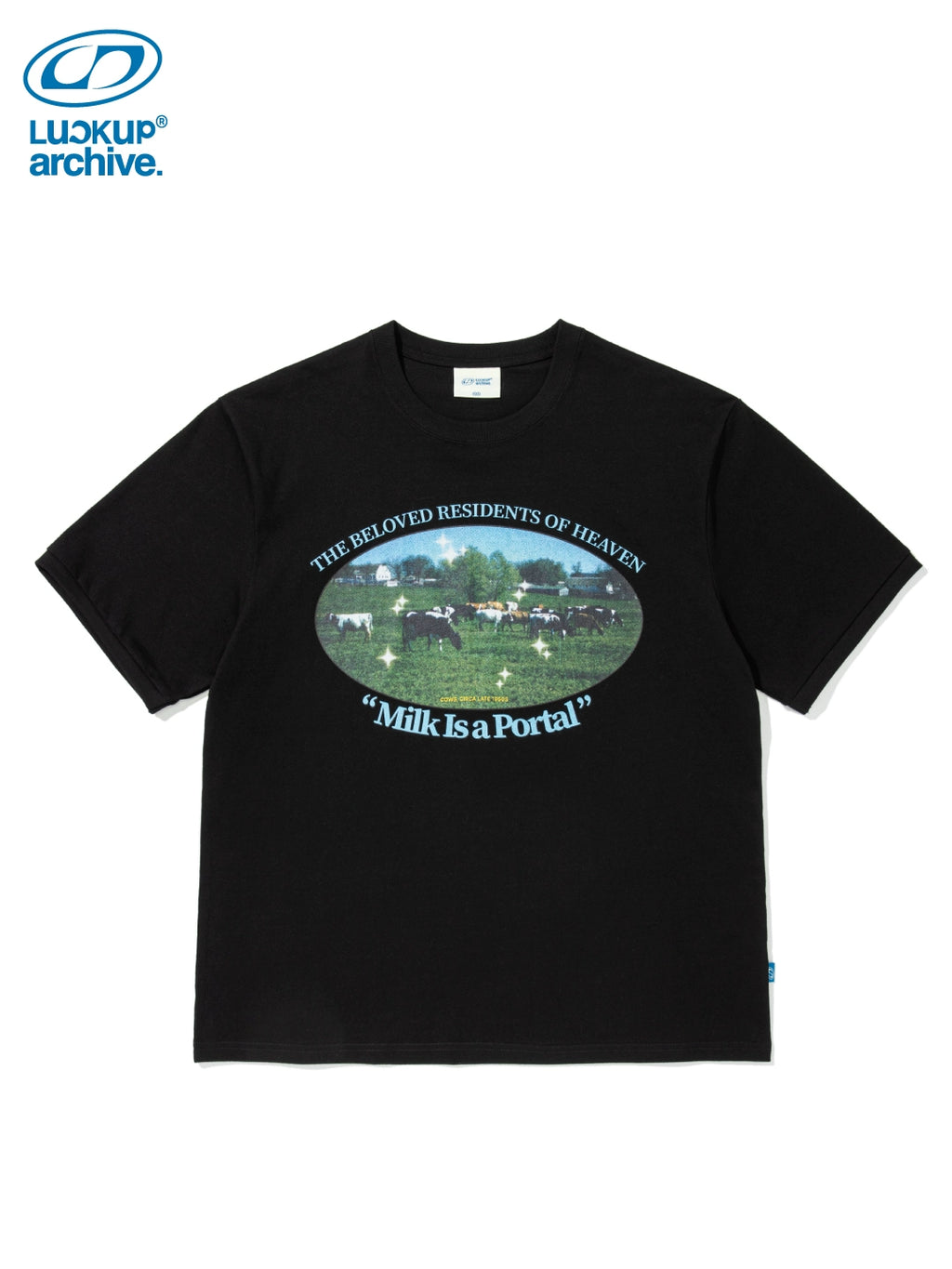 LUCKUP Retro Cow Print Tee