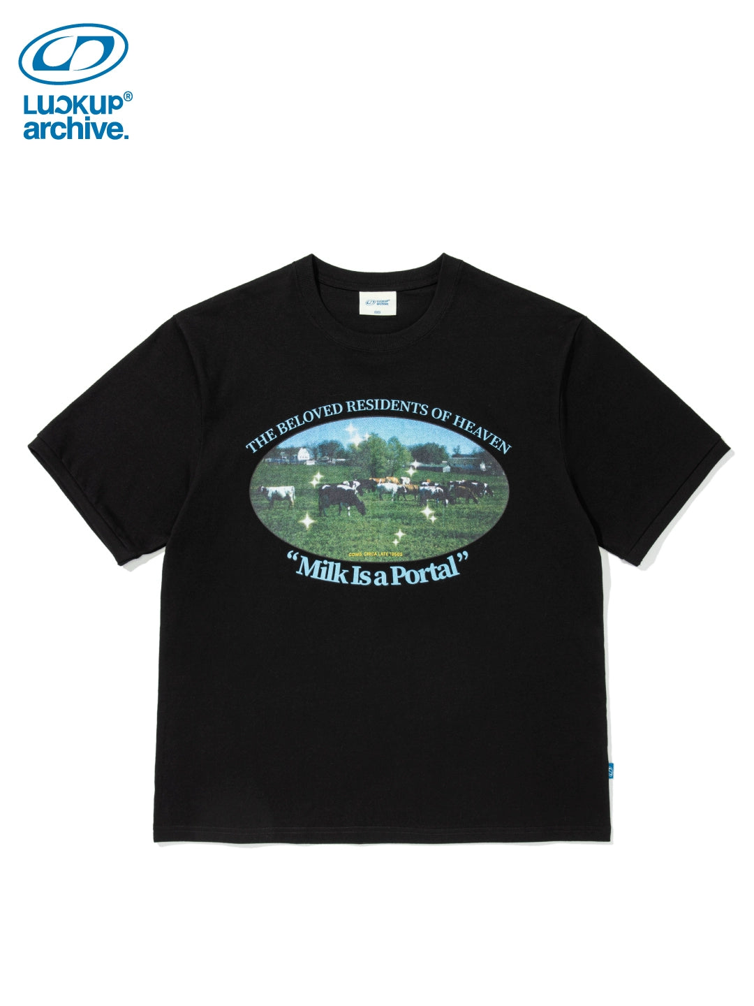 LUCKUP Retro Cow Print Tee