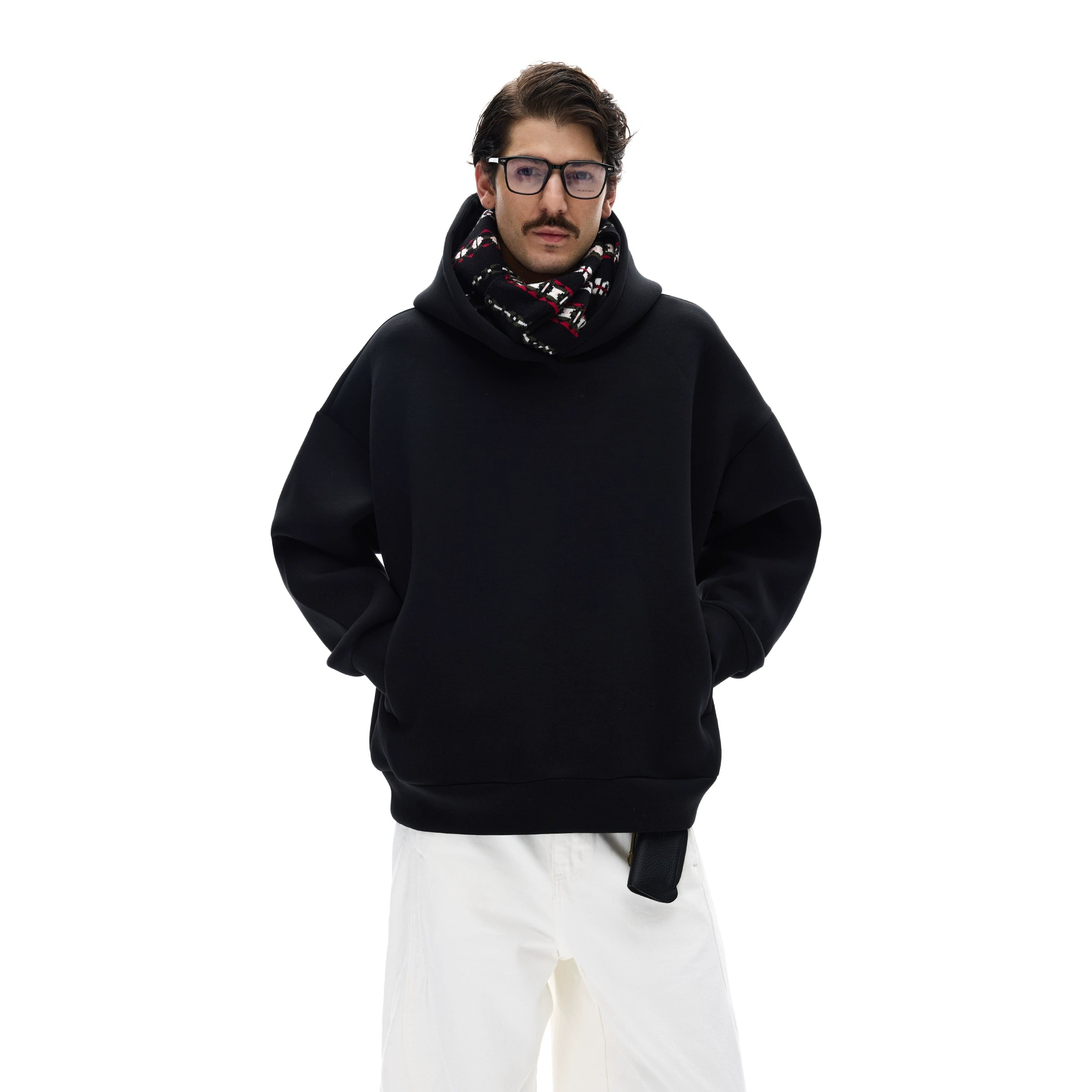 MADWITCH Simple Loose Casual Hooded Sweater
