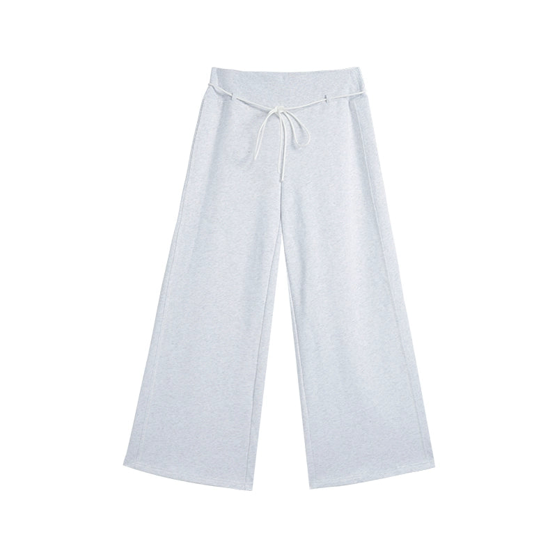 Audwyn Vintage Contrast Skinny Terry Cotton Sweatpants