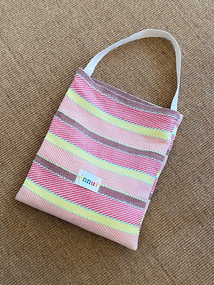 ENNUI Hand-woven Contrasting Splicing Shoulder Bag