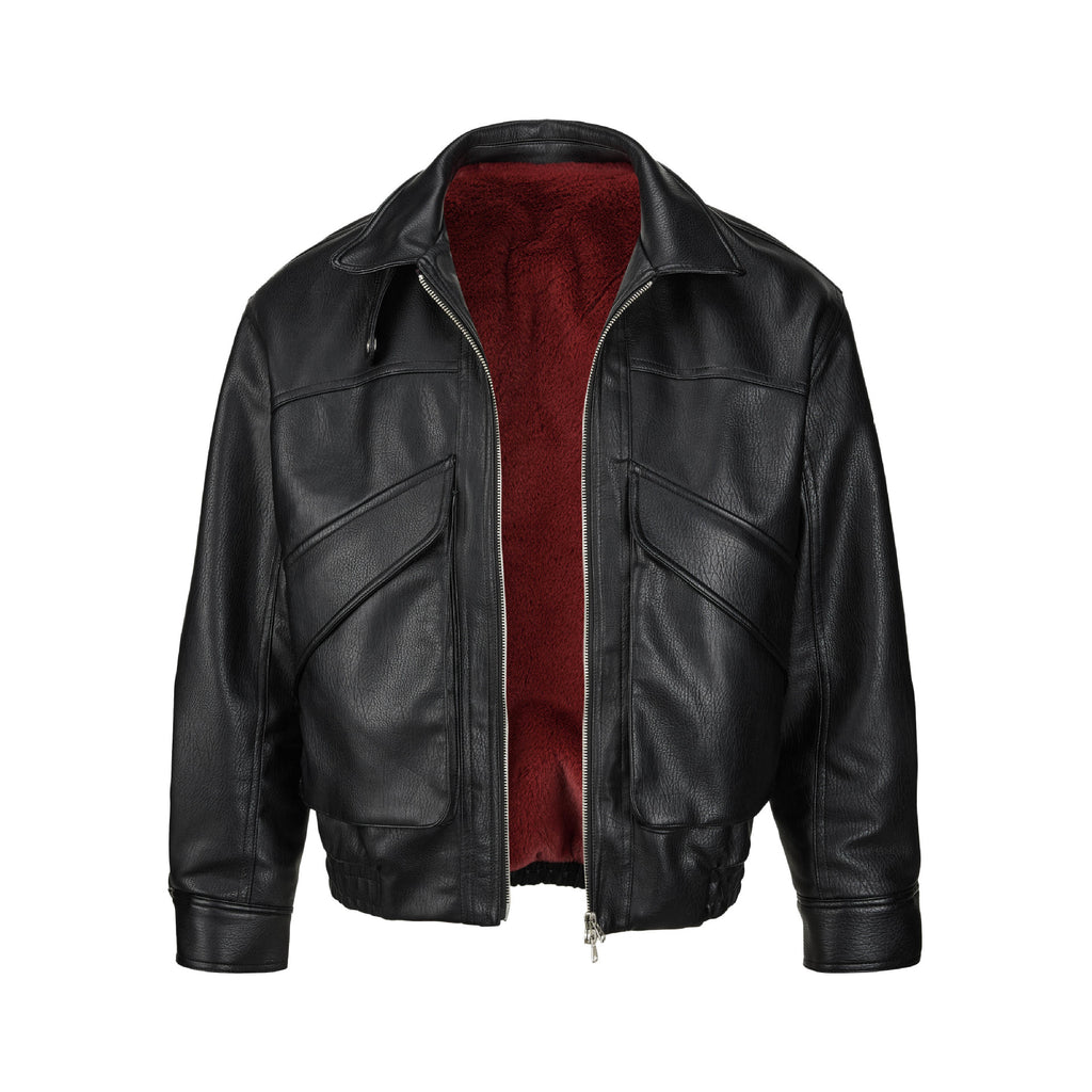 EME Retro Lapel Loose Thermal Jacket