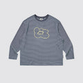 MoodLikeMe Irregular Striped Splicing Long Sleeve