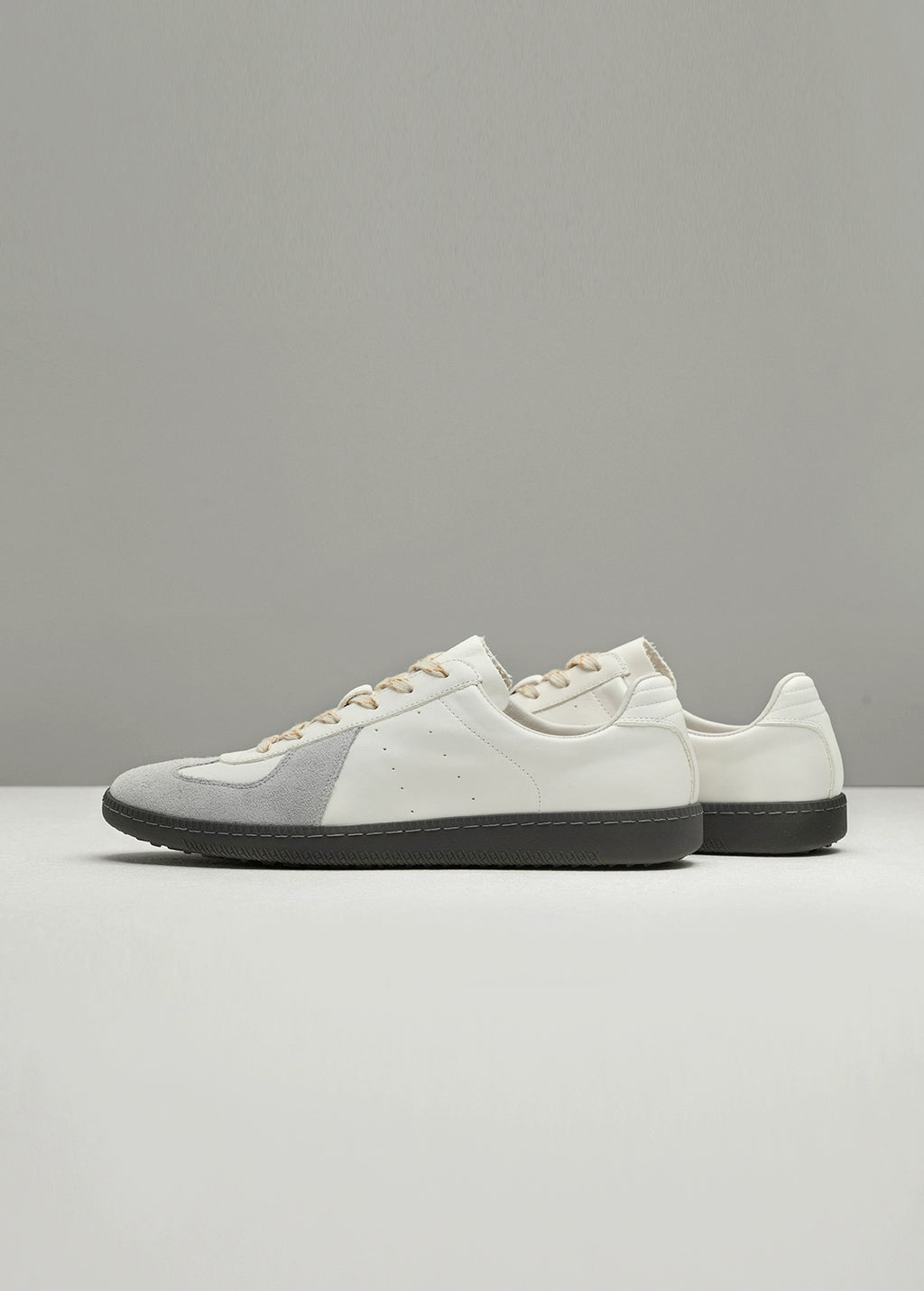 NO LOGO Heightening Moral Training Splicing Leather Shoes Board Shoes