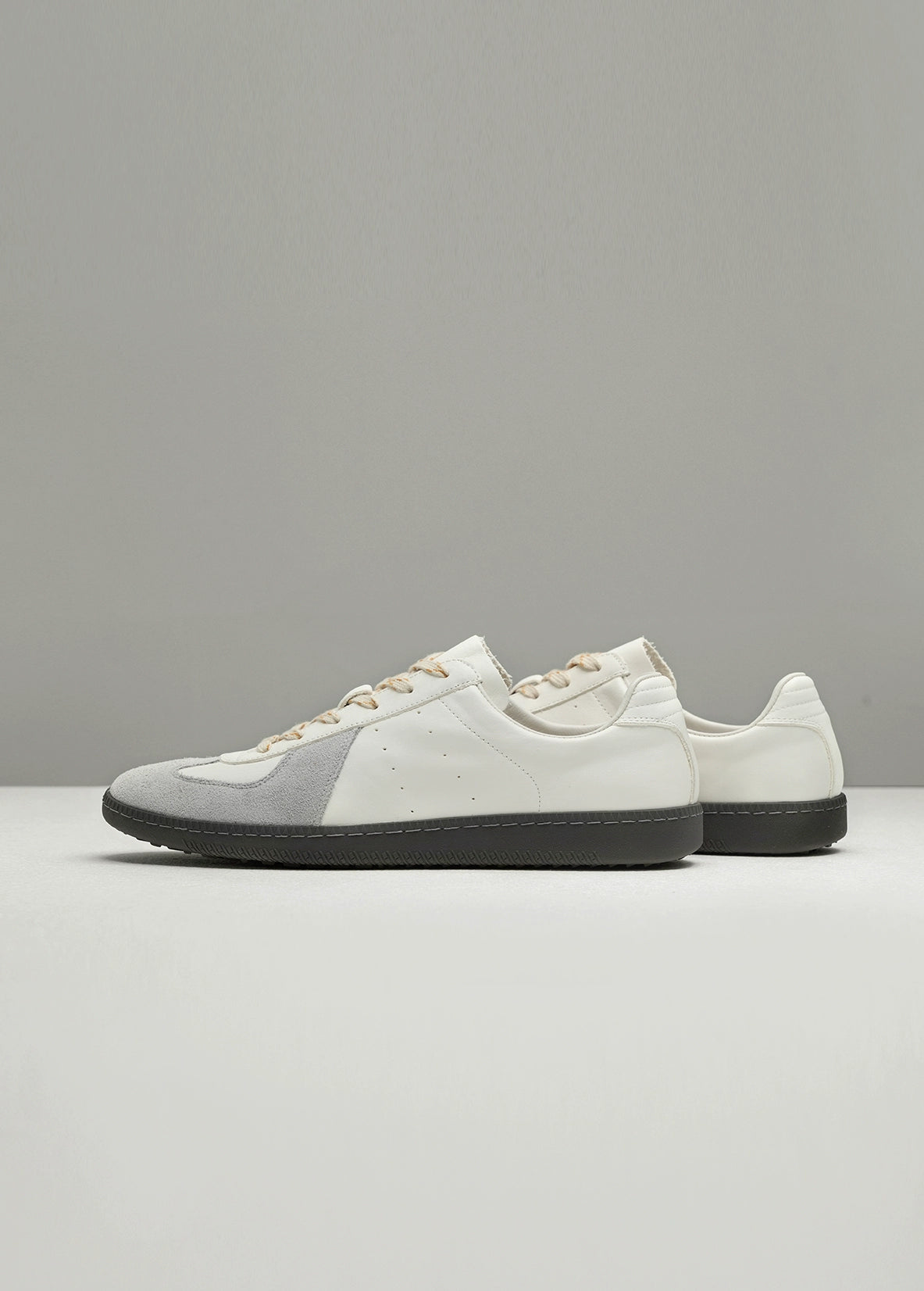 NO LOGO Heightening Moral Training Splicing Leather Shoes Board Shoes