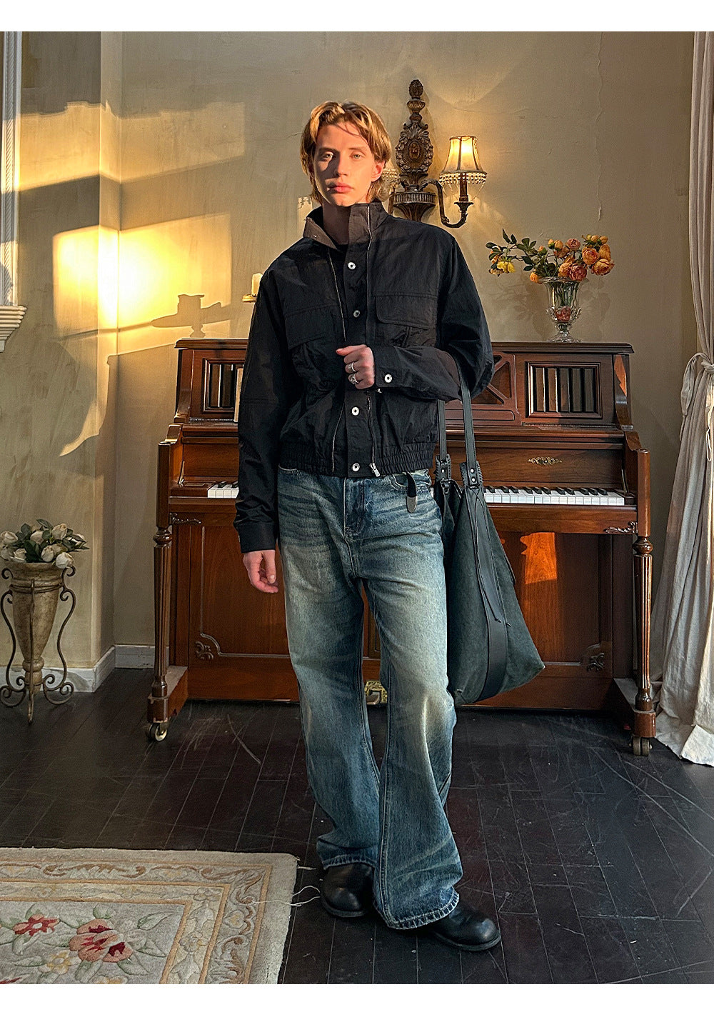 EME Vintage Tooling Stand-up Button-down Jacket