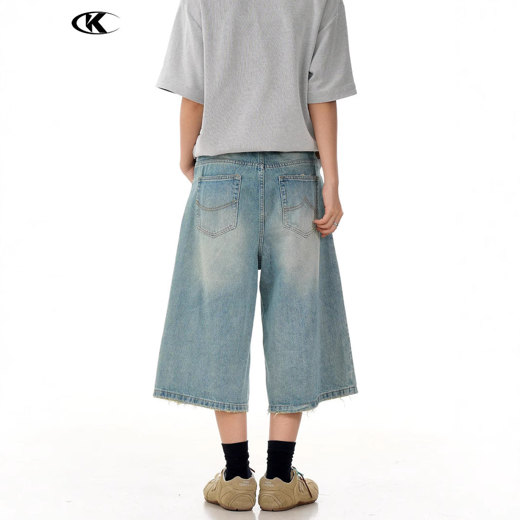 11KN Straight Loose Wide-leg Casual Shorts
