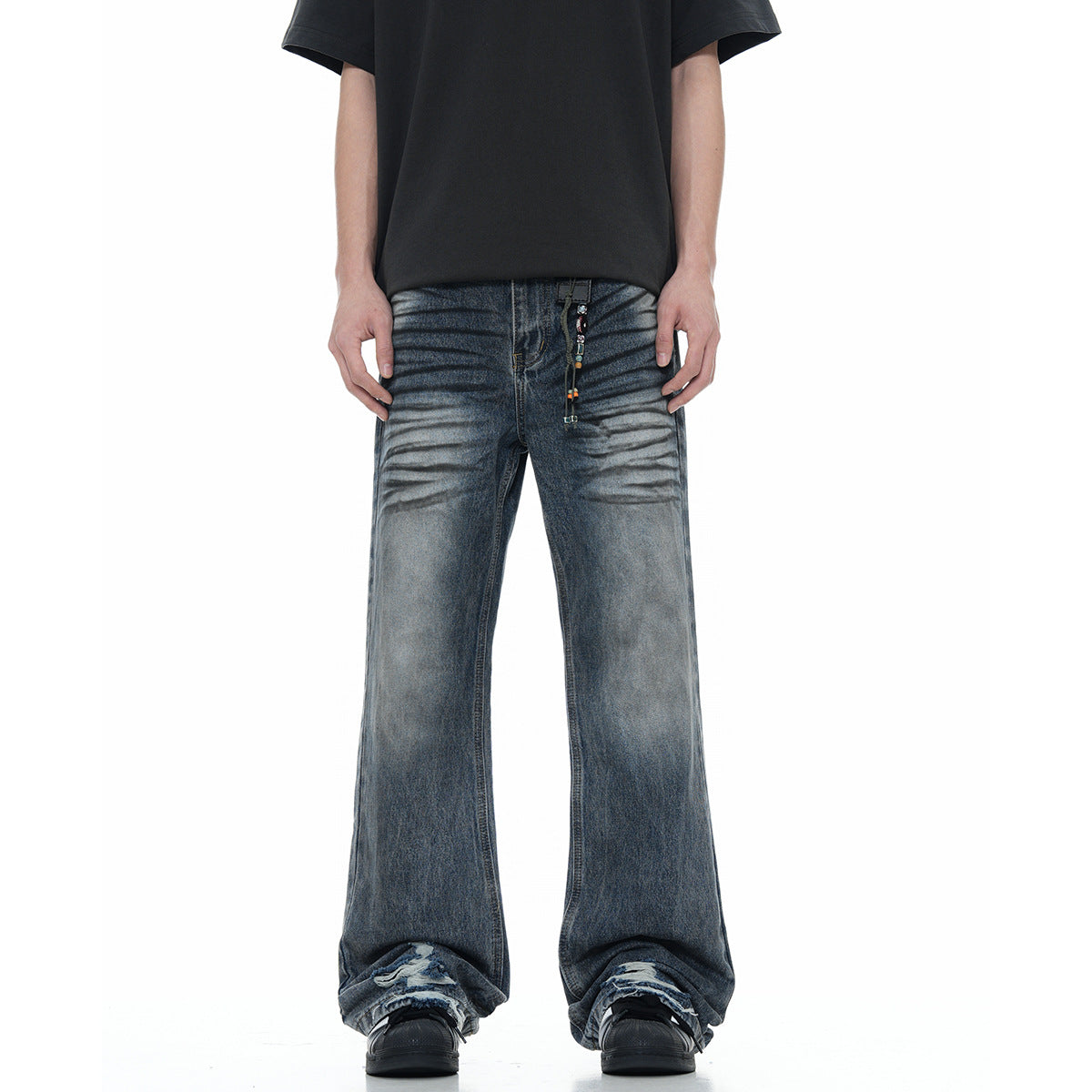 11KN Retro Dirty Dyed Jeans