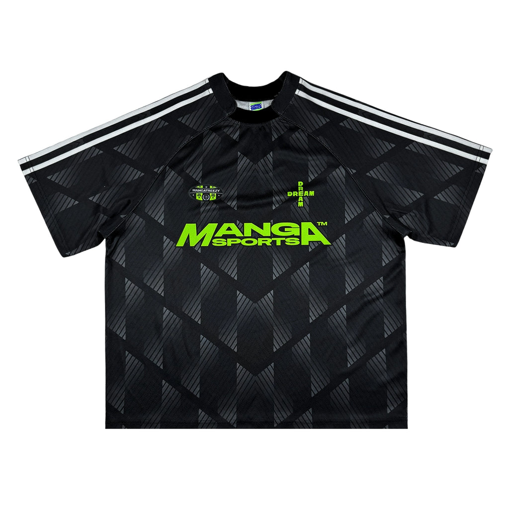 ComicTree Gradual Change Striped Football Jersey