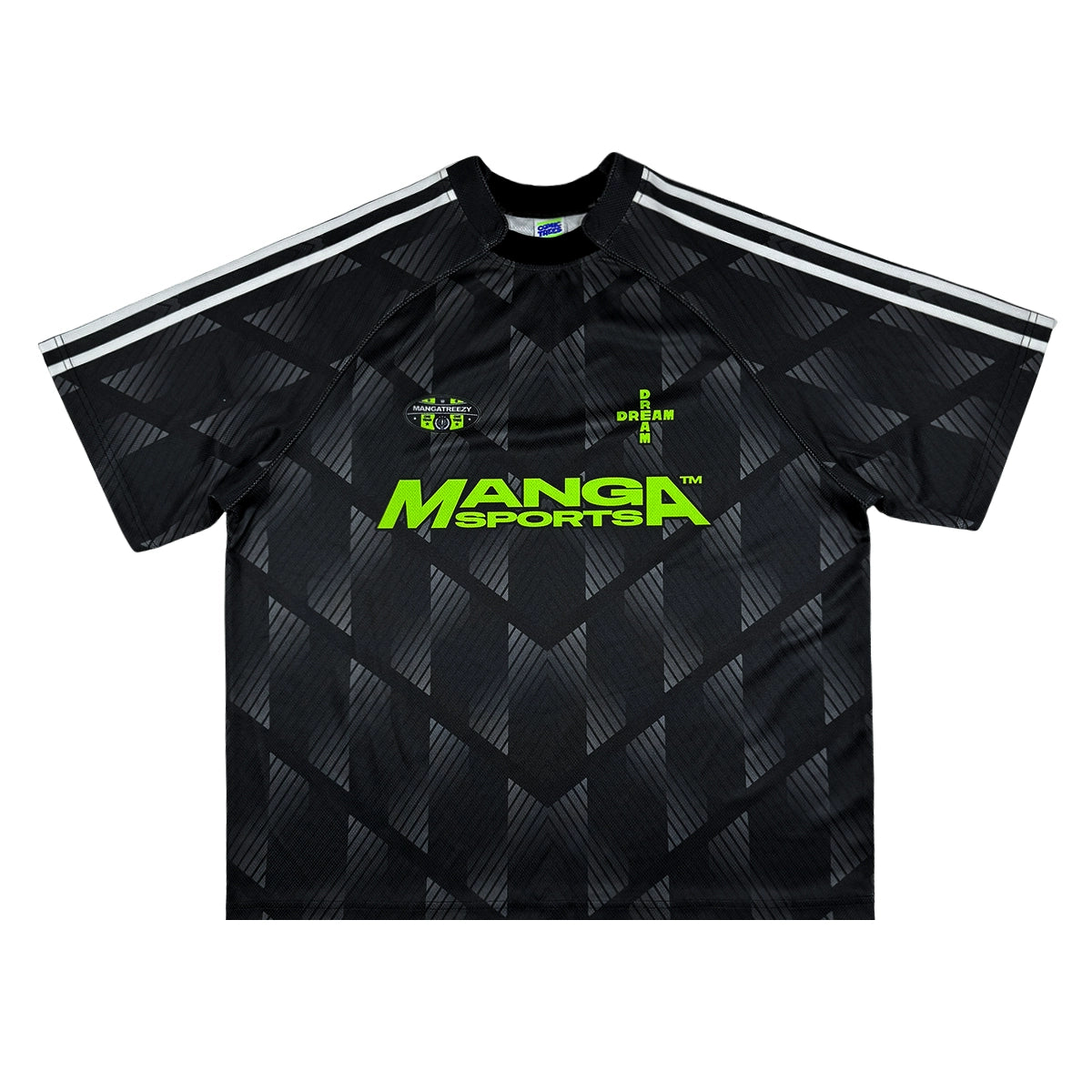 ComicTree Gradual Change Striped Football Jersey