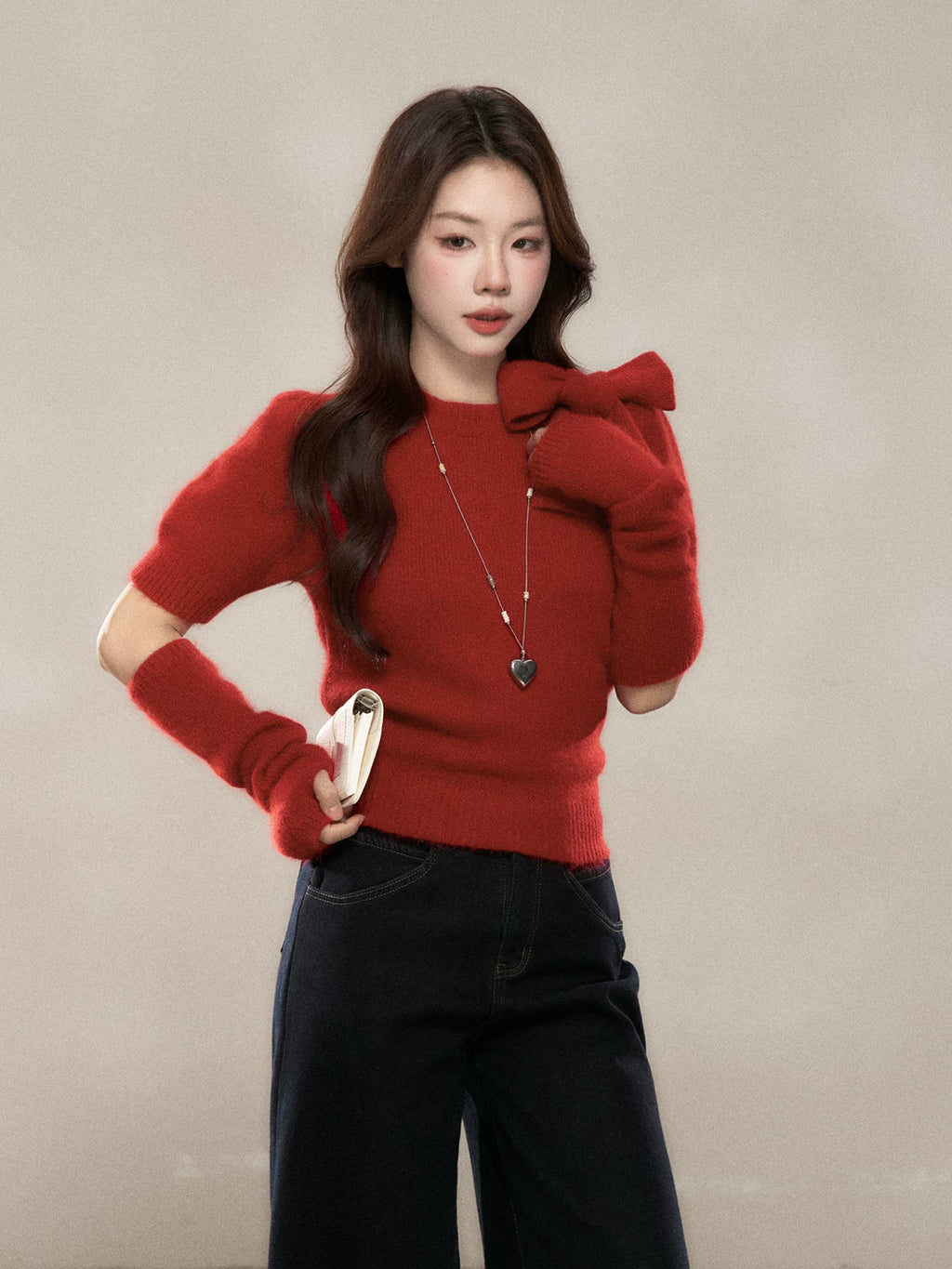Wildberry Crew Neck Bow Sweater