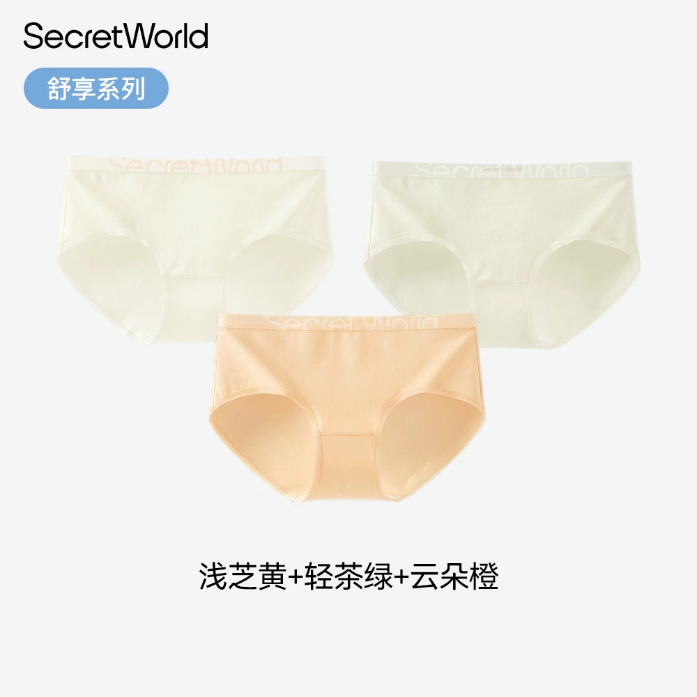 SecretWorld Cotton Antibacterial Mid-waist Briefs