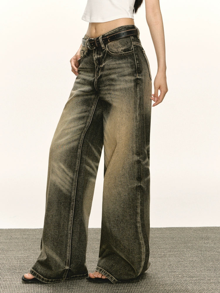 Ariseism Retro Wide Leg Jeans