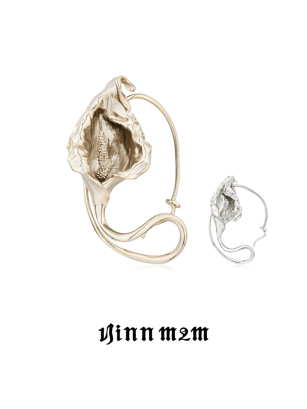 1JINN Vintage Metal Flower Earrings