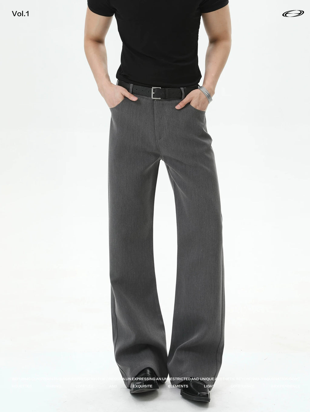TURNTIDE Premium Drape Slightly Straight Trousers