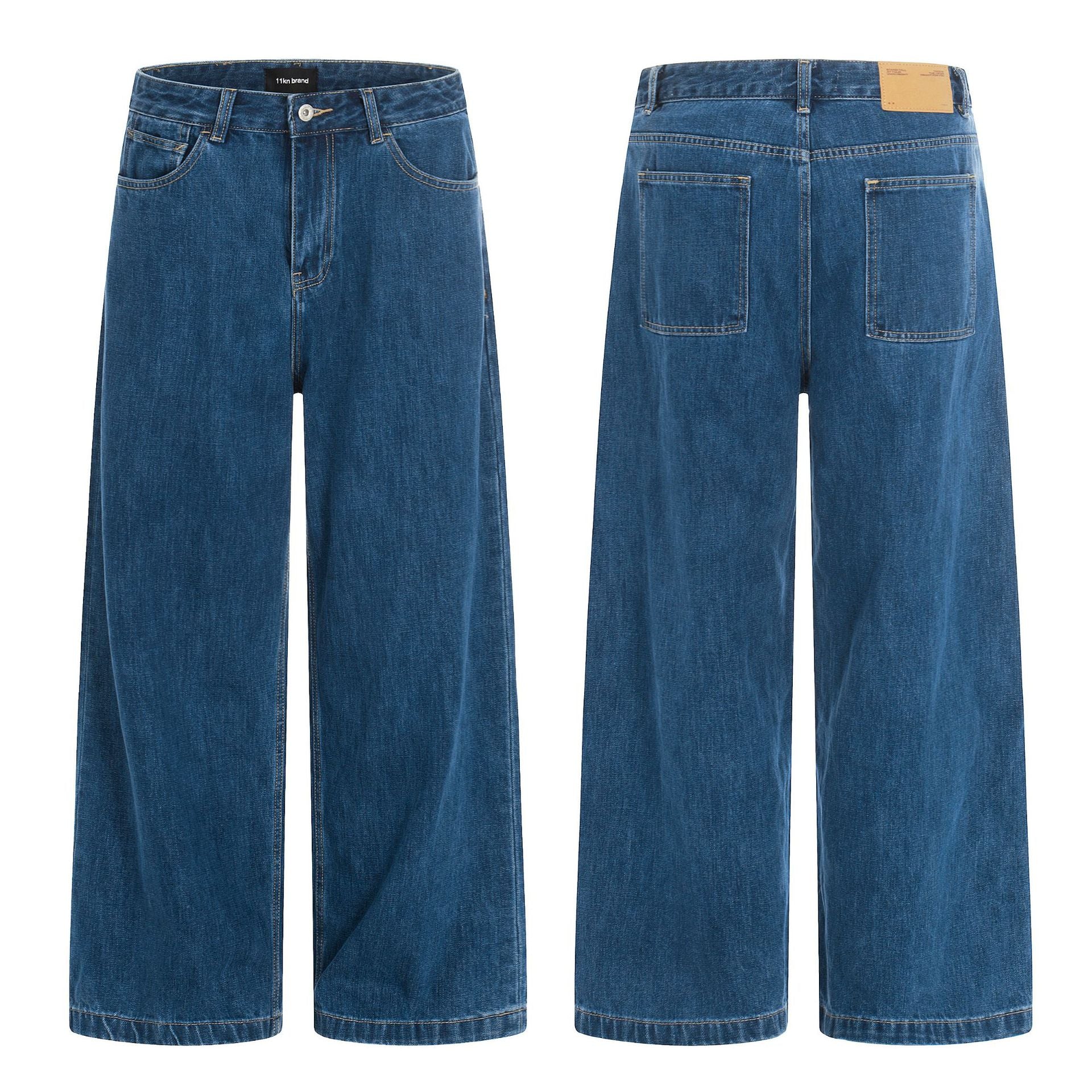 11KN Old Loose Wide Leg Casual Jeans