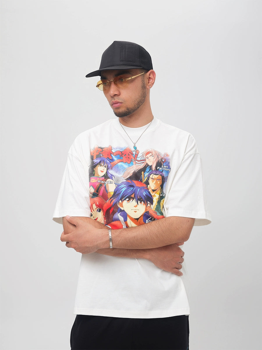 ComicTree Spoof Chinese Little Master Round Neck Tee