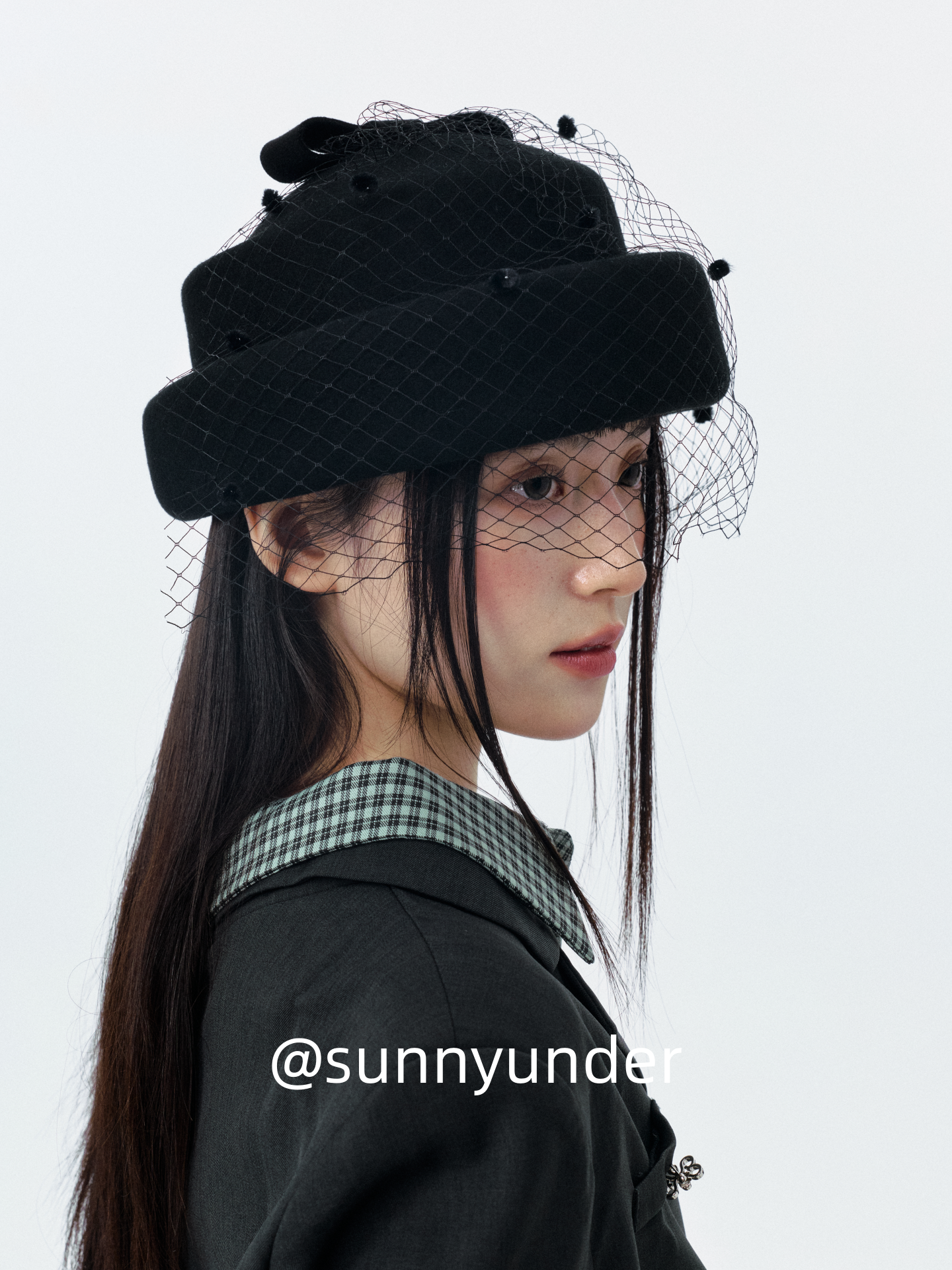 Sunnyunder Mesh Yarn Versatile Woolen Woolen Pot Hat