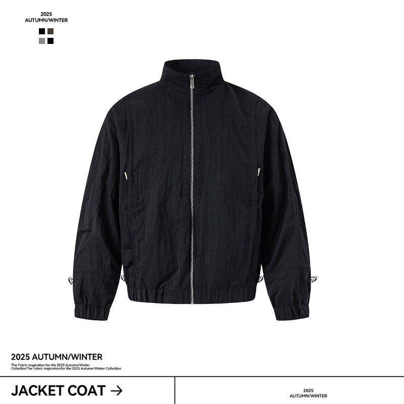 UNF Loose Long Sleeve Stand-Up Jacket