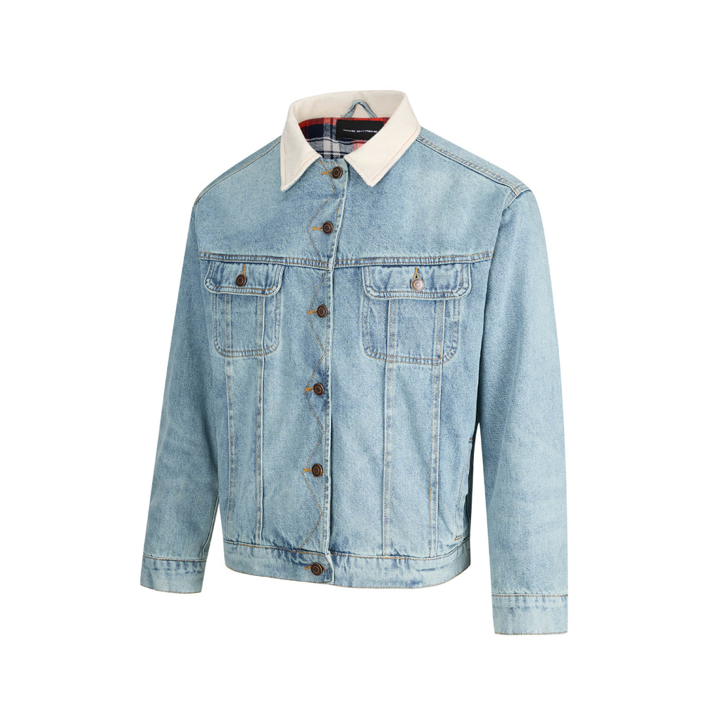 EME Plaid Vintage Premium Denim Jacket