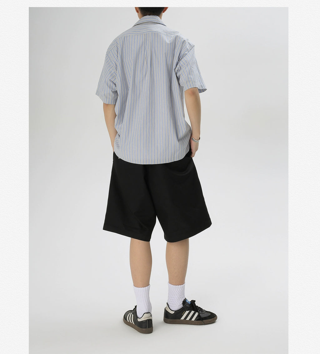 AWT24SS Simple Casual Striped Shirt