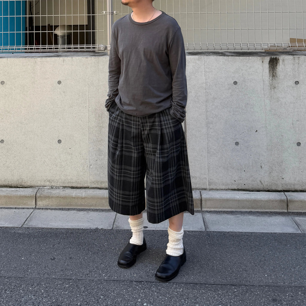 Anniehall Plaid Casual 7-point Trousers