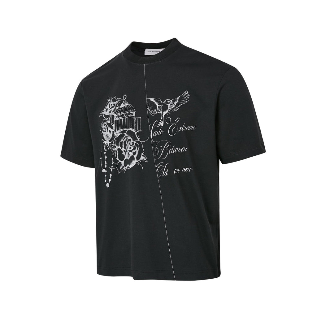 MADEEXTREME Hand-painted Printed Casual Tee