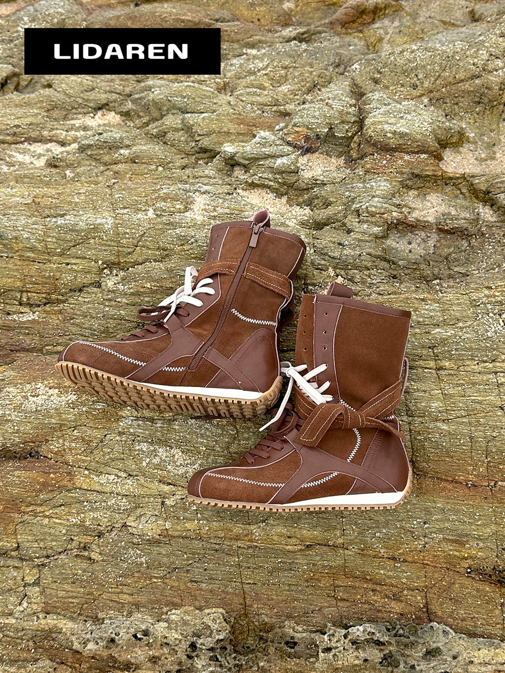 Lidaren Produced Leather British Sport Platform Western Cowboy Boots