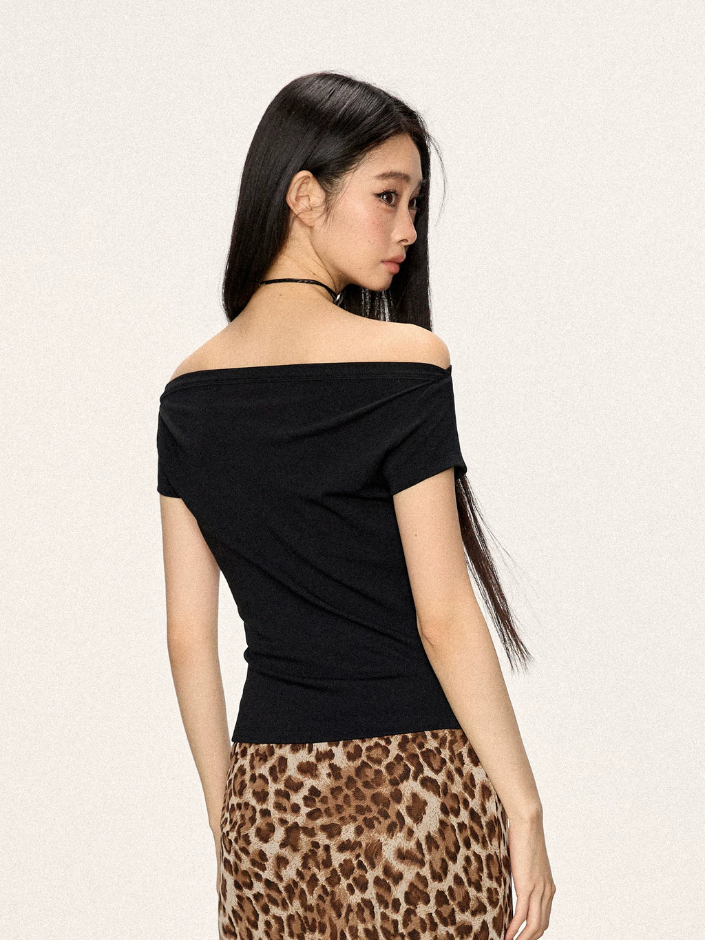 Cherry Melody Shoulder Two Slim Tee