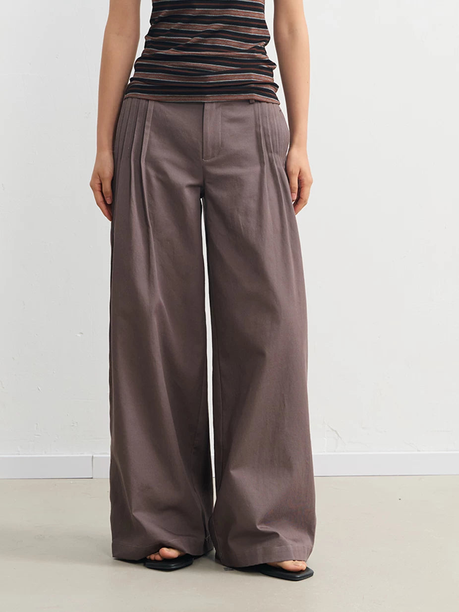 LINY LIBERTY Vintage Wide-leg Slacks