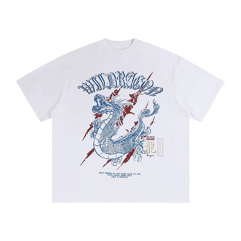 WildX Loose Trendy Brand Small Neckline Tee